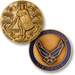 Bronze Armor of God - Air Force coin