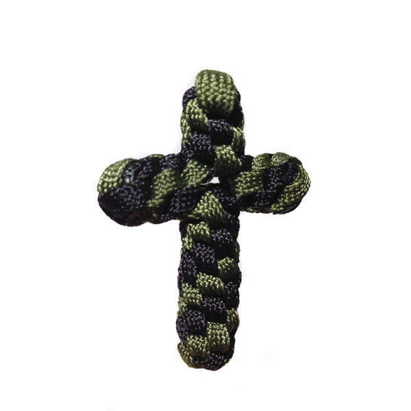 Veteran-Made Paracord Cross Keychain